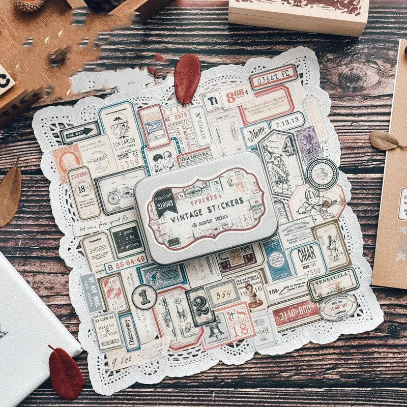 Ephemera Vintage Sticker Set