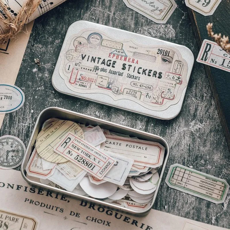 Ephemera Vintage Sticker Set