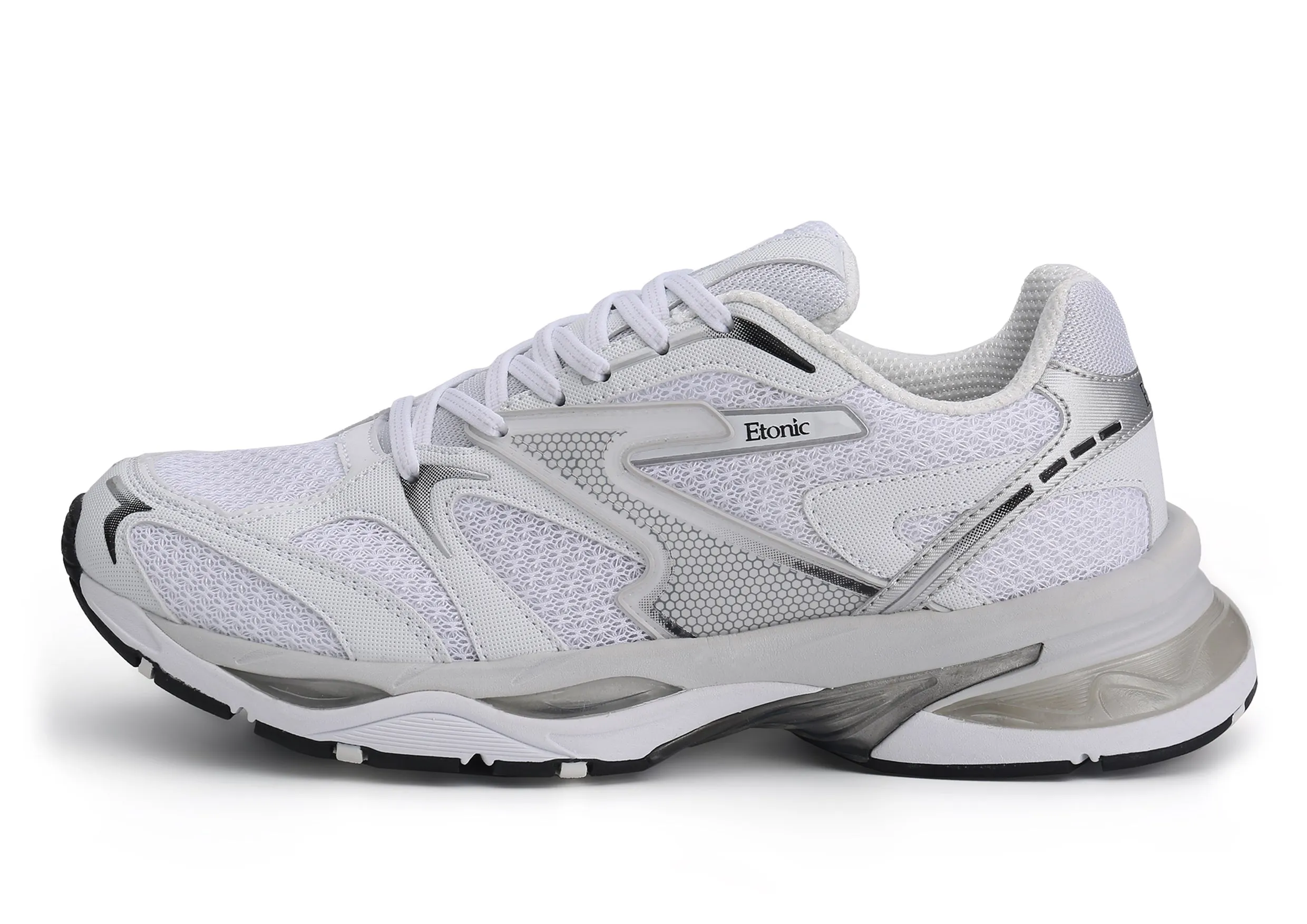 Etonic Kendari 3.0 sneakers in white leather and white mesh.