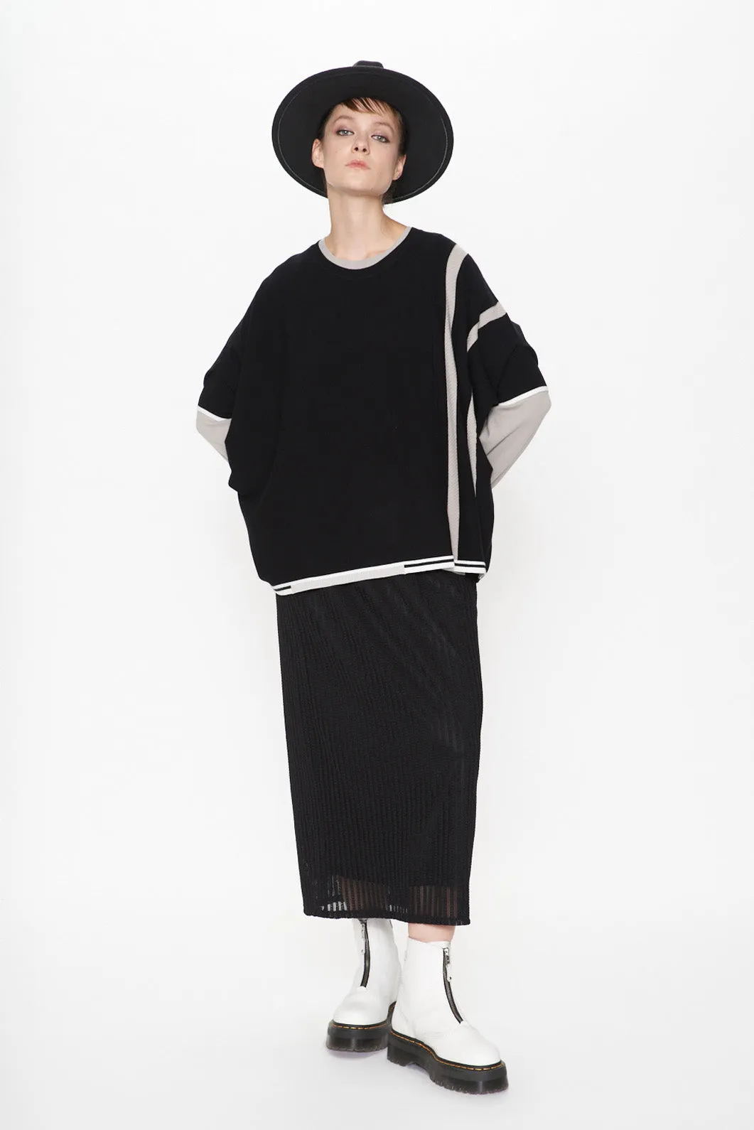 Mesh Pencil Skirt