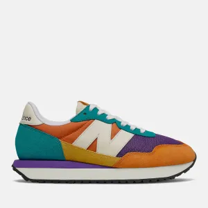 Scarpe Donna NEW BALANCE Sneakers 237 in Suede e Mesh colore Vintage Orange